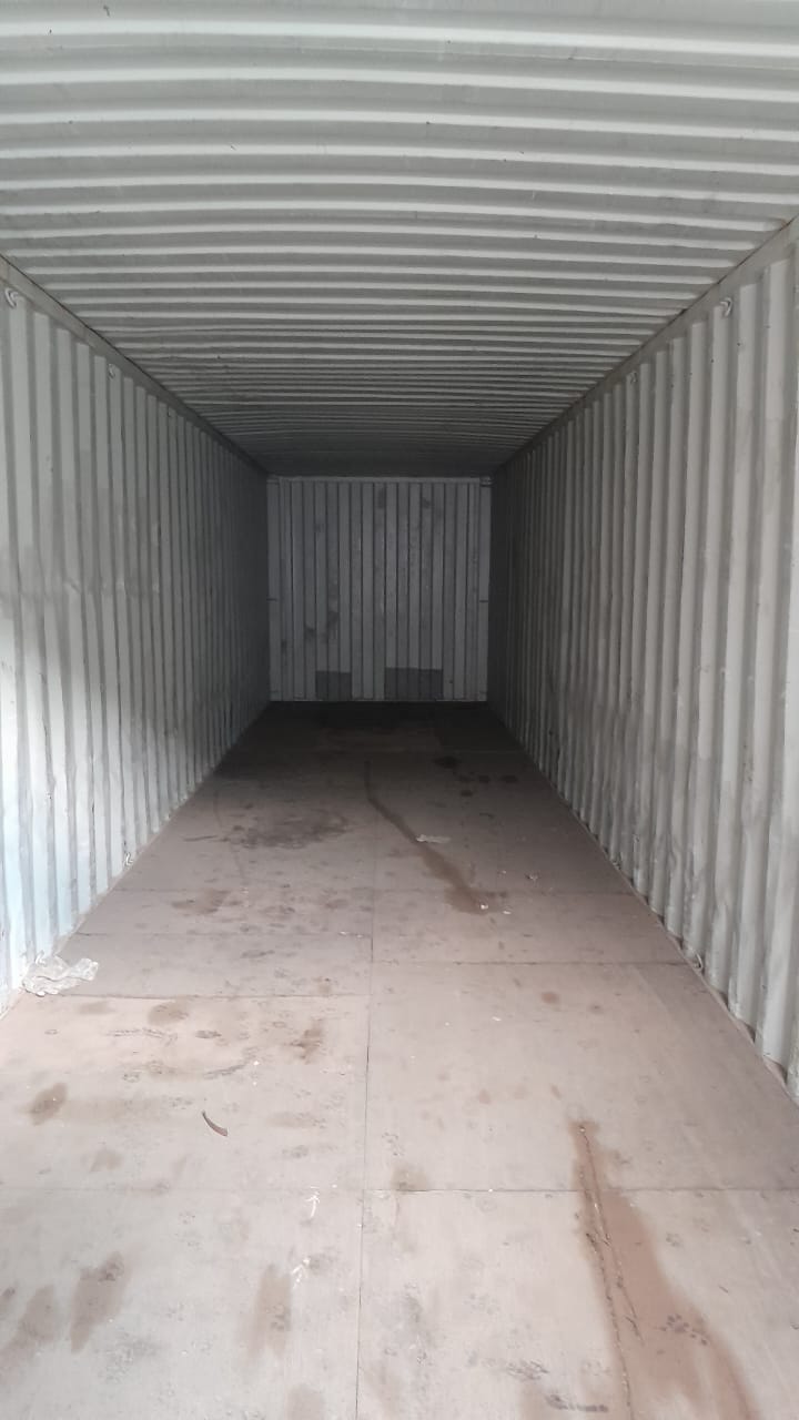 Container home in mountain setting